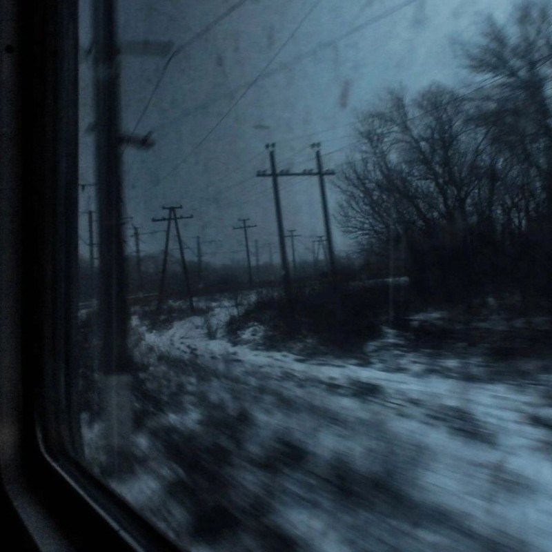 Create meme: darkness, train view from the window, from the train window