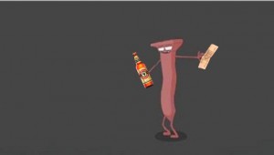 Create meme: hot dog gifs, minimalism, Cartoon