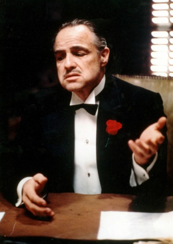 Create meme: Vito Corleone, meme of don Corleone , don Corleone without respect