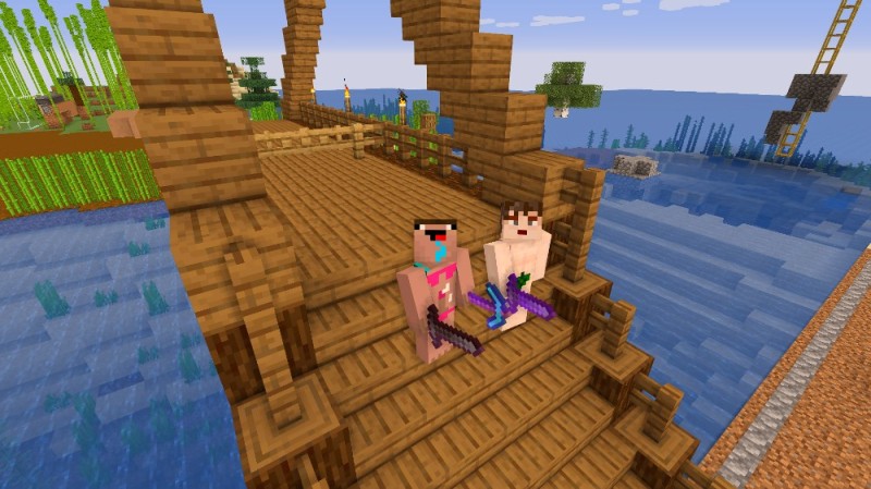 Create meme: minecraft , minecraft raft, new minecraft