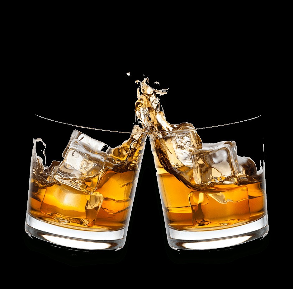 Create meme: whiskey on a transparent background, a glass of whiskey on the rocks, a glass of whiskey