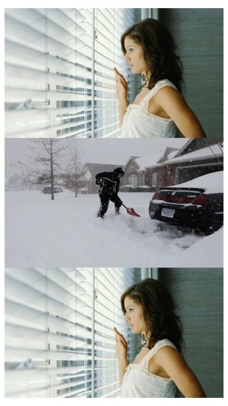 Создать мем: девушка, очень сильный снегопад машины, автомобиль