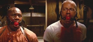 Create meme: zed pulp fiction, Bruce Willis with the ball in his mouth, red gag in pulp fiction