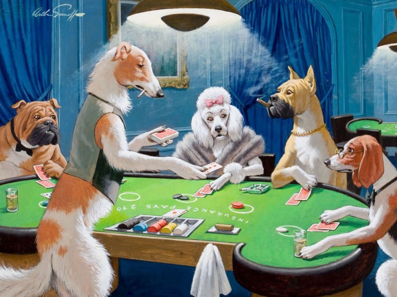 Create meme: dogs play poker, Arthur Saron sarnoff dogs poker, Arthur Sarnoff paintings with dogs