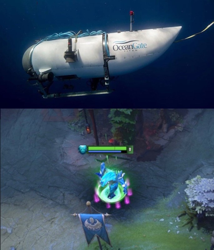 Create meme: oceangate cyclops, subnautica, the game is subnatic