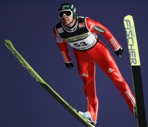 Create meme: skiing, ski jumping on skis, fis