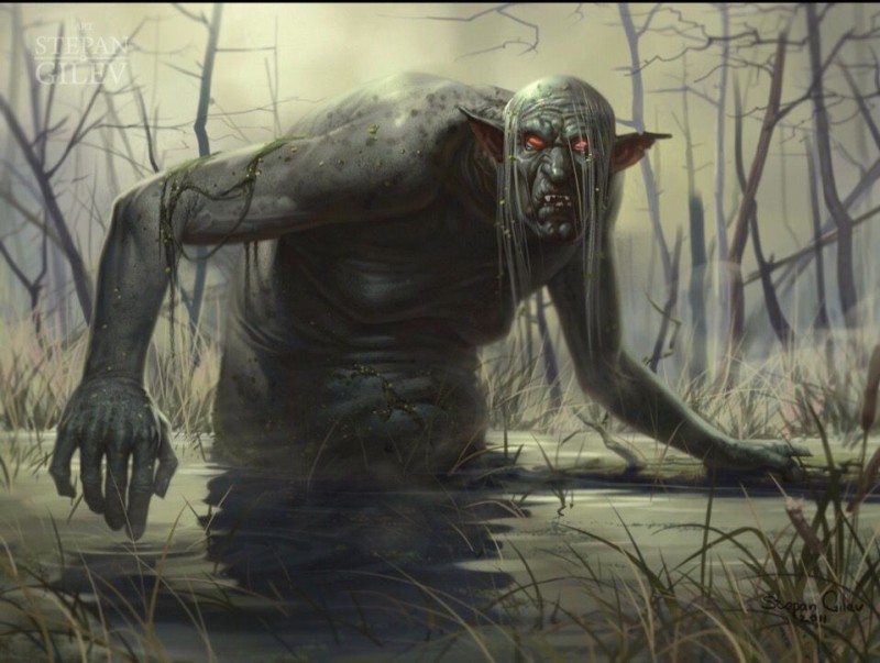 Create meme: swamp monster, swamp scum, Bolotnik Slavic mythology