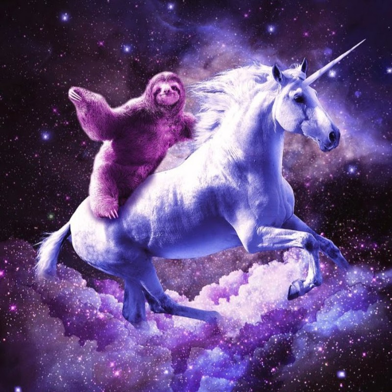 Create meme: The space unicorn, unicorn , The epic unicorn