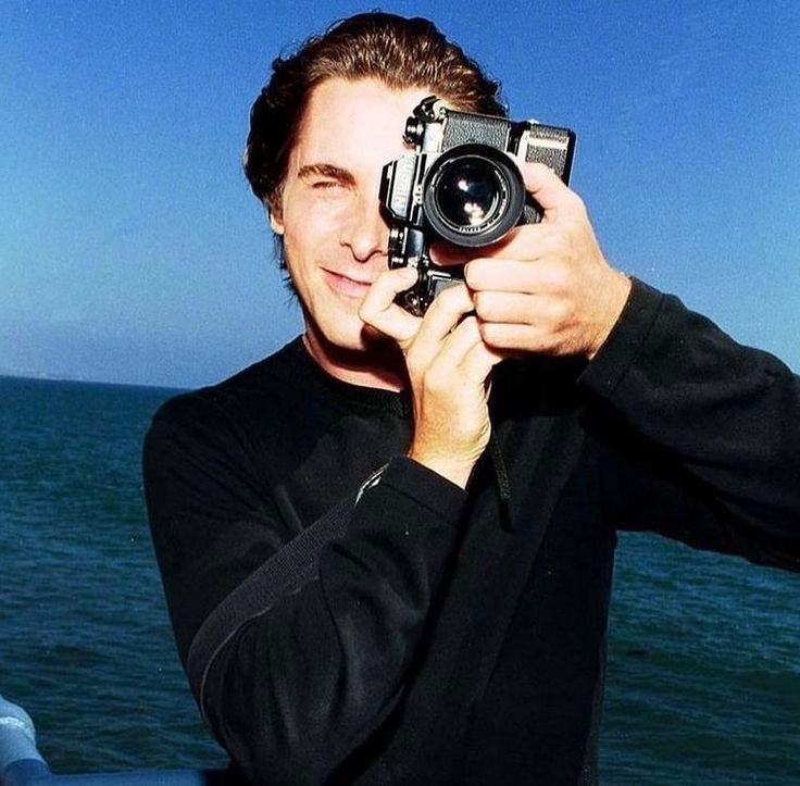 Create meme: Christian bale , Christian Bale with a camera, christian bale 