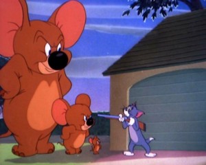 Create meme: Jerry and Jumbo, Tom and Jerry Tom with a gun, big Jerry from Tom