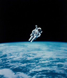 Create meme: astronaut, in space, the spacewalk