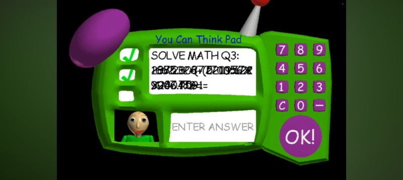 Создать мем: балди ответ solve math q3, baldi, solve math q3