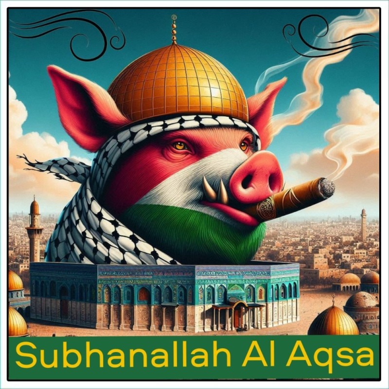 Create meme: Arab , pig pig, muslim pig