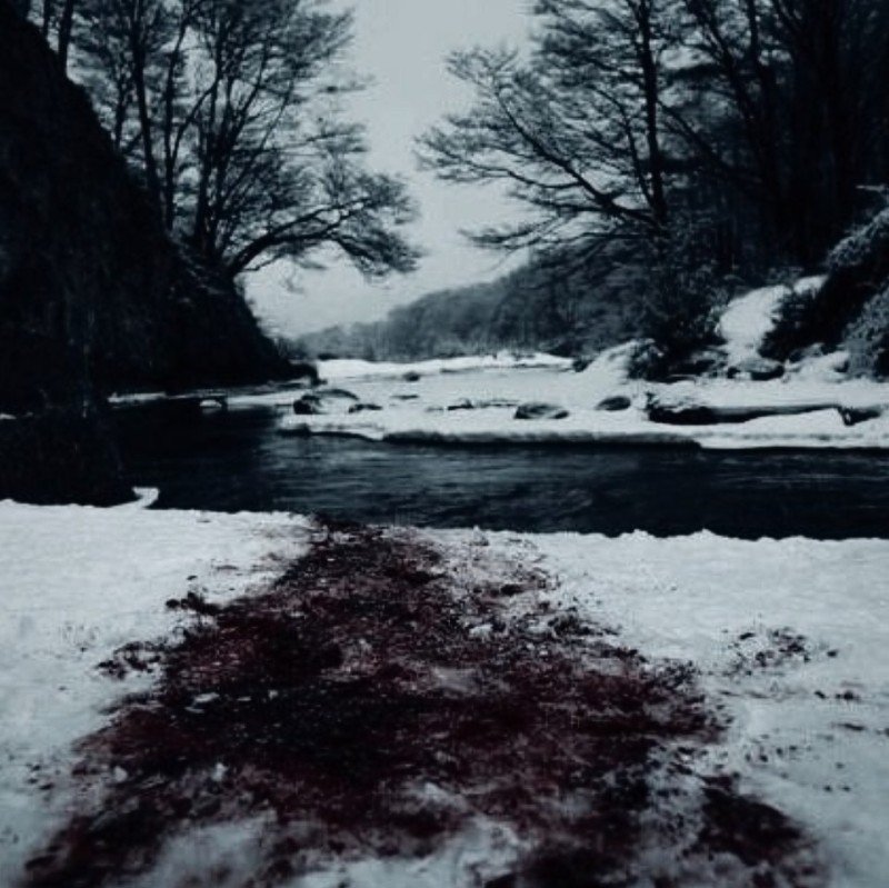 Создать мем: blood river река, окровавленный снег, канье уэст wolves