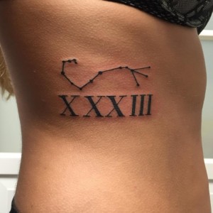 Create meme: tattoo Roman numerals 18, tattoo designs with Roman numerals pictures, tattoo arrows