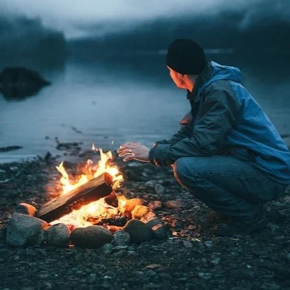 Create meme: people around the campfire, meaningful statuses, people 