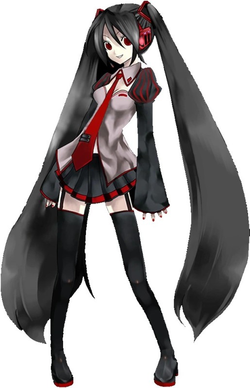 Create meme: Vocaloid zatsun black, miku zatsune, Zatsune Miku