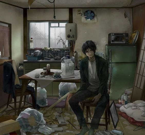 Create meme: anime artist, Hikikomori Kai, anime apartment