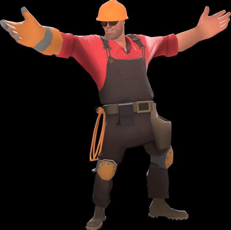 Create meme: Full-length TF2 engineer, tf2 engineer, team fortress engineer