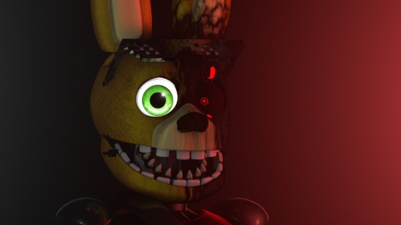 Create meme: animatronics fnaf 3, animatronics chica, springtrap animatronik