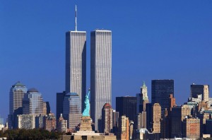 Создать мем: 9/11 never forget, нью джерси вид на башни близнецы, нью-йорк сити башни близнецы