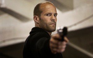 Create meme: Jason Statham with a gun, Jason Statham
