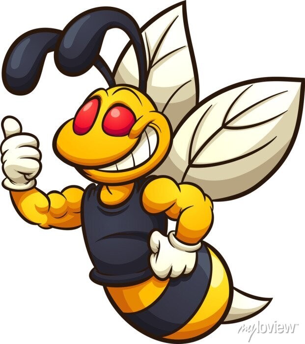 Create meme: bee , the evil bee, hornet bee bumblebee