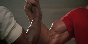Create meme: predator film 1987 Arnold, Carl weathers and Arnold Schwarzenegger, Arnold biceps gif