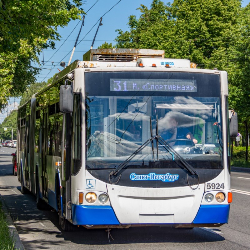 Create meme: trolleybuses in St. Petersburg, trolleybuses, VMZ-5298.01 trolleybus