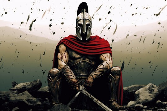 Create meme: Spartan warriors, spartan warrior, 300 spartan