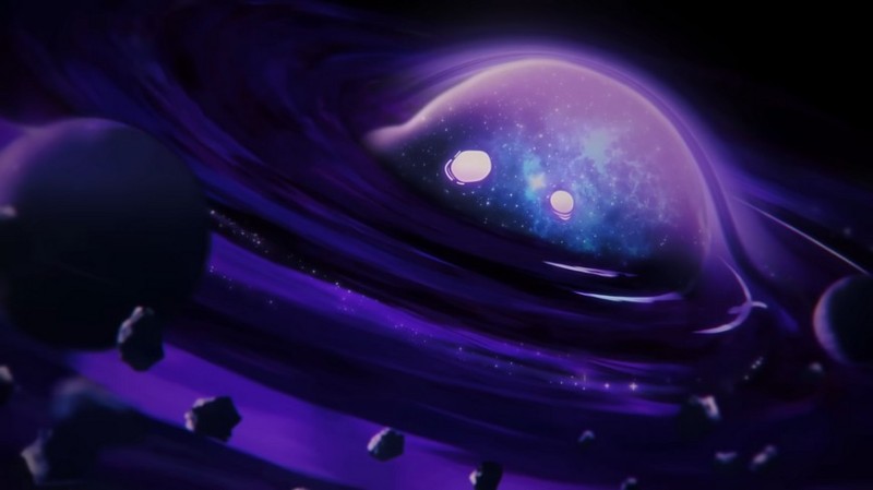 Create meme: Purple planet art, purple planet, multiverse metaverse