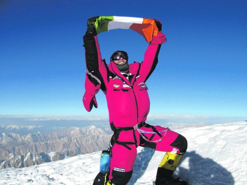 Create meme: climbing Mount Chogori, mount Everest , At the top of Mount Everest