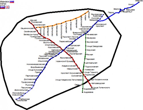 Архангельск метро схема