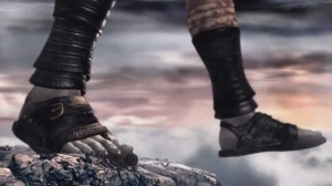 Create meme: leather boots, shoes, god of war