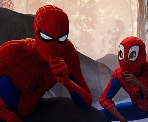 Create meme: Spiderman universes through 2018, cartoon spider-man, spider-man through the universe