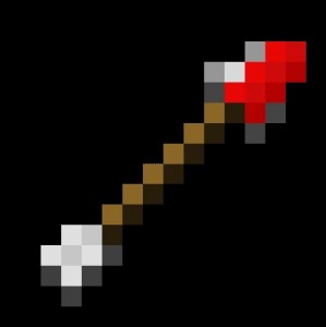 Create meme: fire axe for minecraft, rod from minecraft, ruby axe minecraft