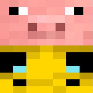 Create meme: minecraft texture, pig from minecraft face, a pig in minecraft