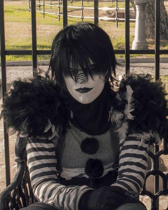 Create meme: kripipasta laughing jack cosplayer, laughing jack cosplay, jackwise clown laughing jack