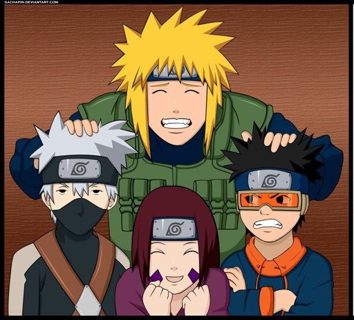 Create meme: Naruto team minato, team 7 minato, Team 7 Naruto minato