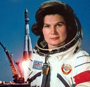 Create meme: valentina tereshkova, themes space, presentation space