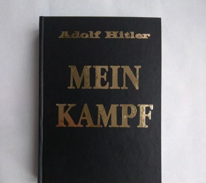 Create meme: Mein Kampf (My Struggle) book, text page, my struggle 