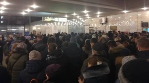 Create meme: bulk meeting in St. Petersburg, metro station, turn