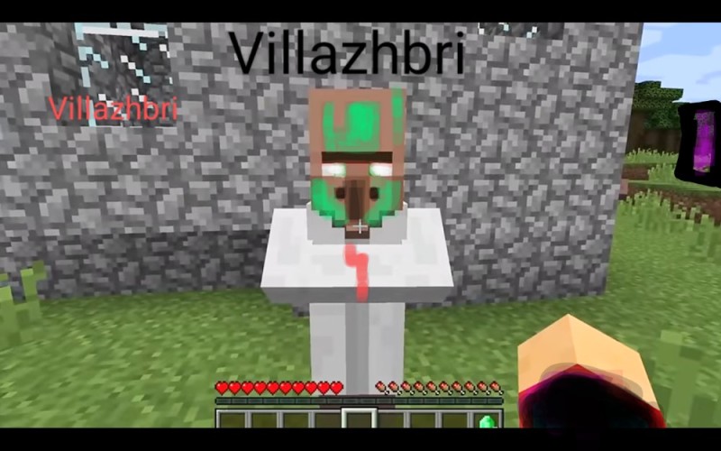 Create meme: residents in minecraft, vampire minecraft, residents from minecraft