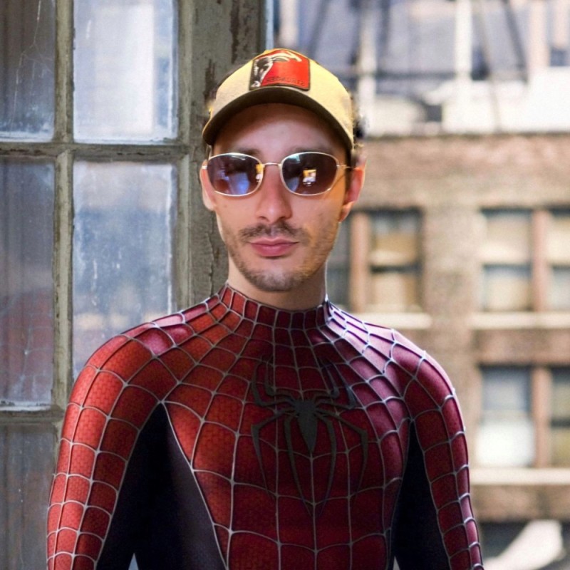 Create meme: Spider-man with Tobey Maguire, peter parker spider-man, Spider-man with Tobey Maguire