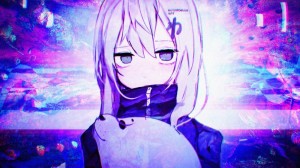 Create meme: anime girl, anime glitch