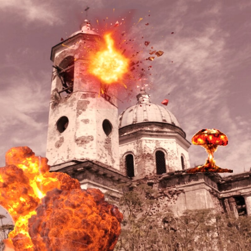 Create meme: the explosion , atomic explosion , atomic explosion art