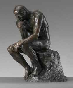 Create meme: Auguste Rodin, Auguste Rodin the thinker