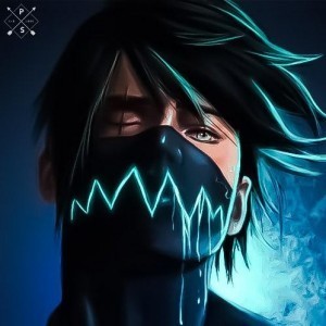 Create meme: the guy in the mask art, guy art, anime