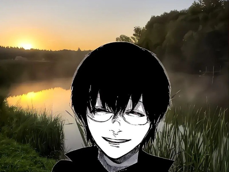 Create meme: Tokyo ghoul black god of death, kaneki manga, The black god of death kaneki