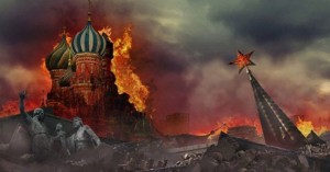 Создать мем: сожженная москва, москва в огне, кремль в огне